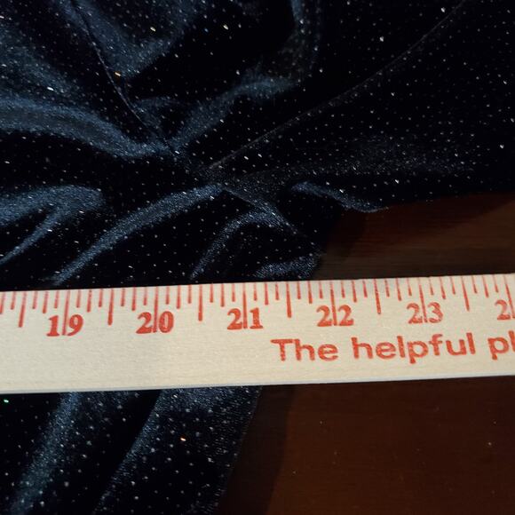 Vtg JBS LTD Velvet Sparkle Dot Button Tunic Top Womens Plus Size 1X Whimsygoth - Picture 9 of 10